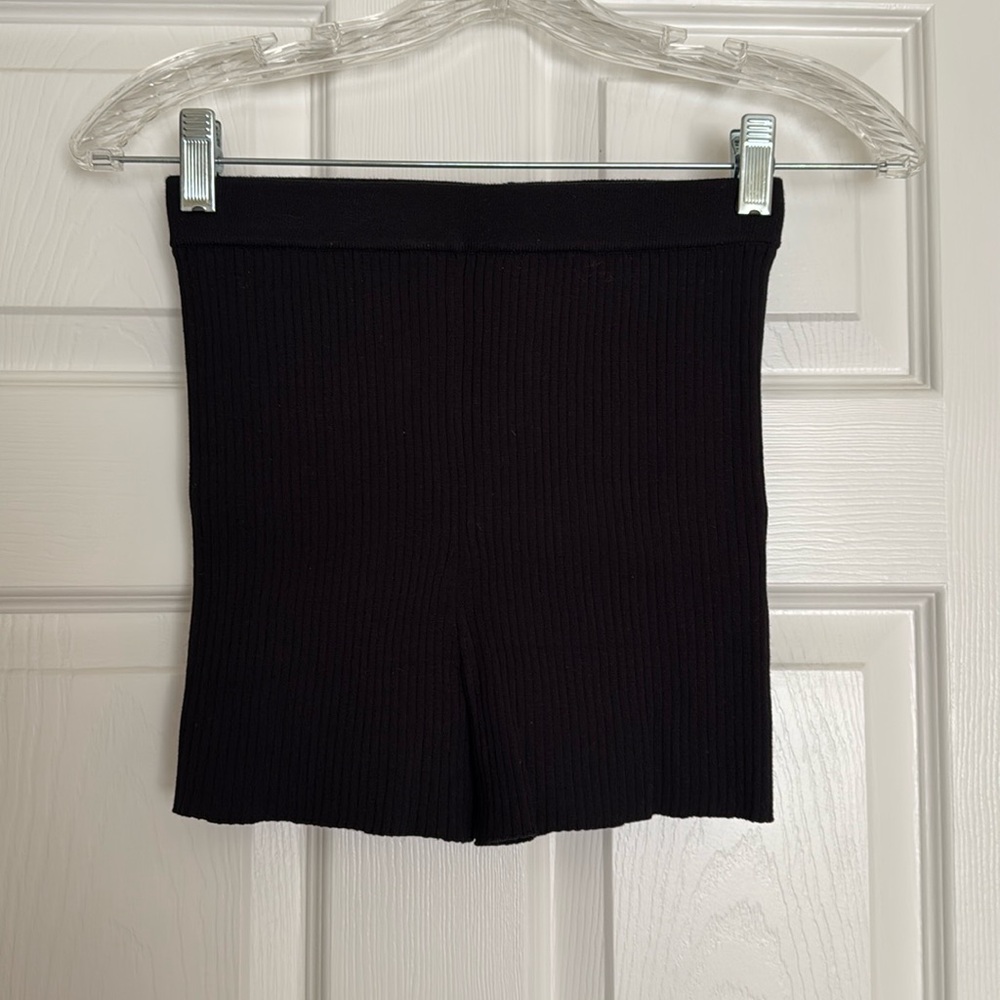 H&M Black Knit Shorts XS